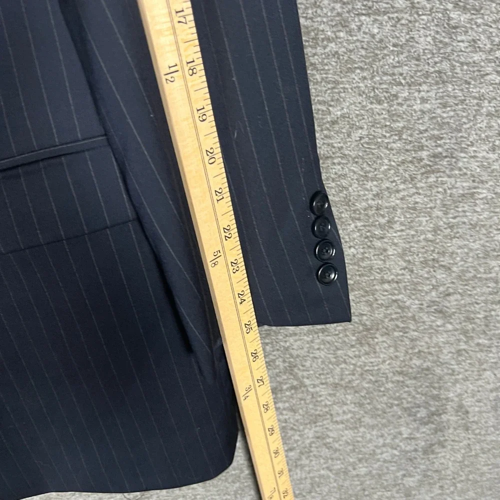 Brooks Brothers 1818 Fitzgerald‎ Pinstripe Wool Blazer Mens 44R Estrato Fabric